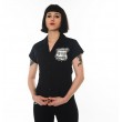 Dragstrip Kustom. Women`s Diner Shirt Route 66 Black